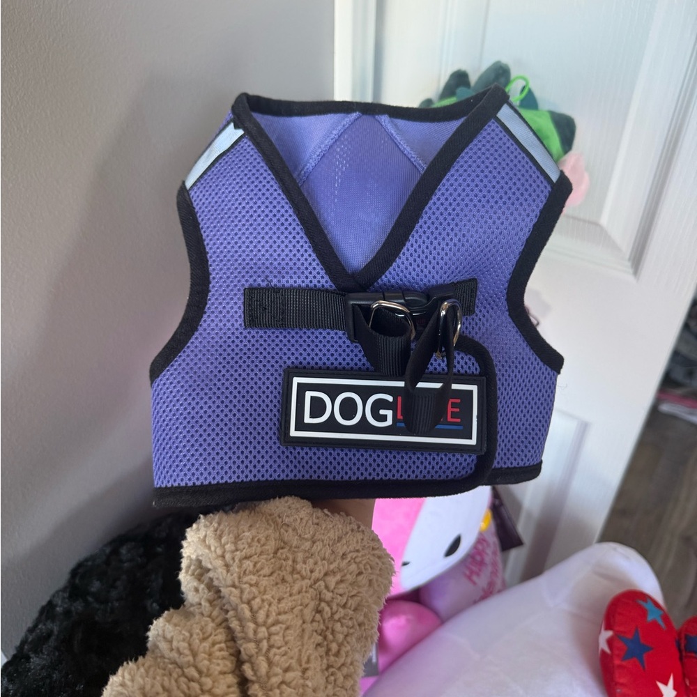 Purple dog harness